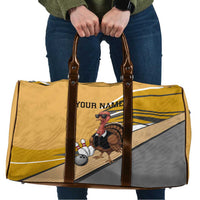 Personalized Cool Turkey Bowling Travel Bag with Sunglasses Pins - Wonder Print Shop