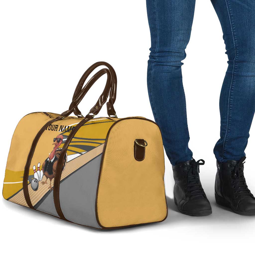 Personalized Cool Turkey Bowling Travel Bag with Sunglasses Pins - Wonder Print Shop