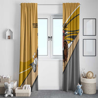 Personalized Cool Turkey Bowling Window Curtain with Sunglasses Pins - Wonder Print Shop