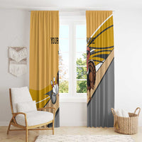 Personalized Cool Turkey Bowling Window Curtain with Sunglasses Pins - Wonder Print Shop