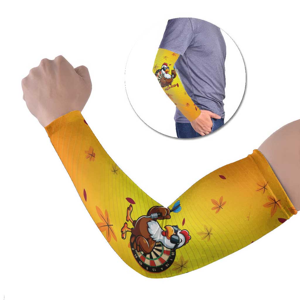 Personalized Funny Turkey Darts Arm Sleeves with Sunglasses Dartboard - Wonder Print Shop
