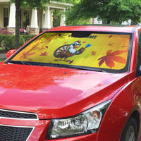 Personalized Funny Turkey Darts Auto Sun Shade with Sunglasses Dartboard - Wonder Print Shop