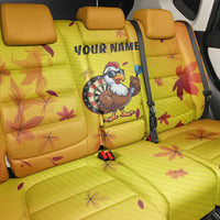 Personalized Funny Turkey Darts Back Car Seat Cover with Sunglasses Dartboard - Wonder Print Shop