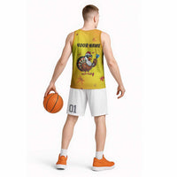 Personalized Funny Turkey Darts Basketball Jersey with Sunglasses Dartboard - Wonder Print Shop