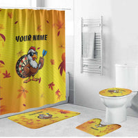 Personalized Funny Turkey Darts Bathroom Set with Sunglasses Dartboard - Wonder Print Shop