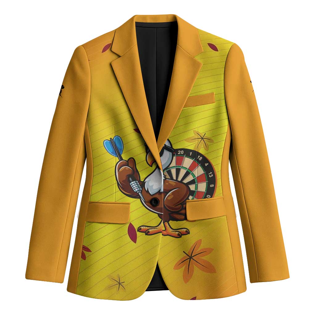 Personalized Funny Turkey Darts Blazer with Sunglasses Dartboard - Wonder Print Shop