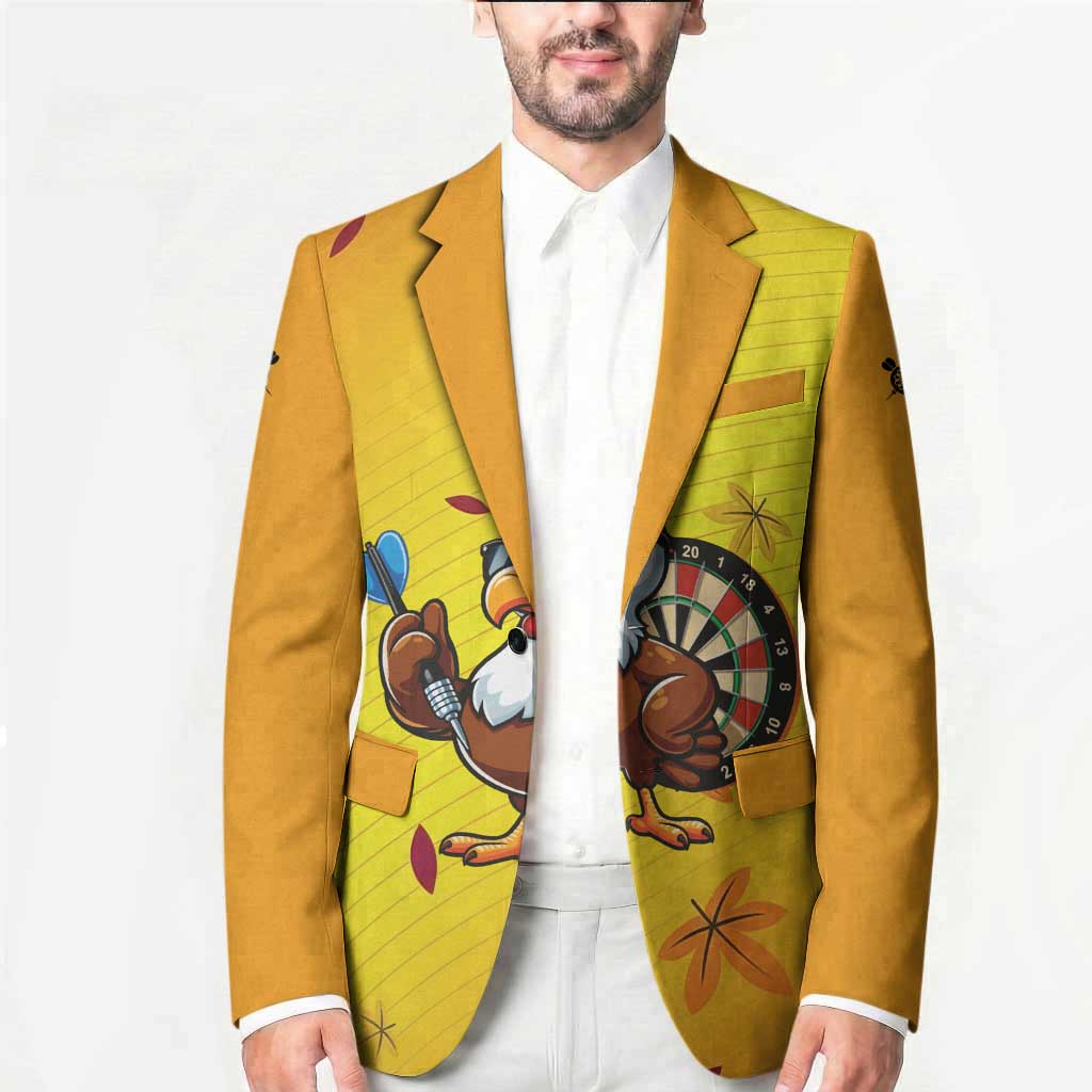 Personalized Funny Turkey Darts Blazer with Sunglasses Dartboard - Wonder Print Shop