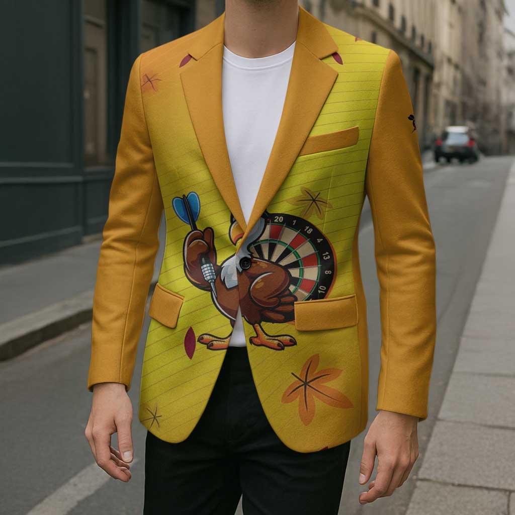 Personalized Funny Turkey Darts Blazer with Sunglasses Dartboard - Wonder Print Shop