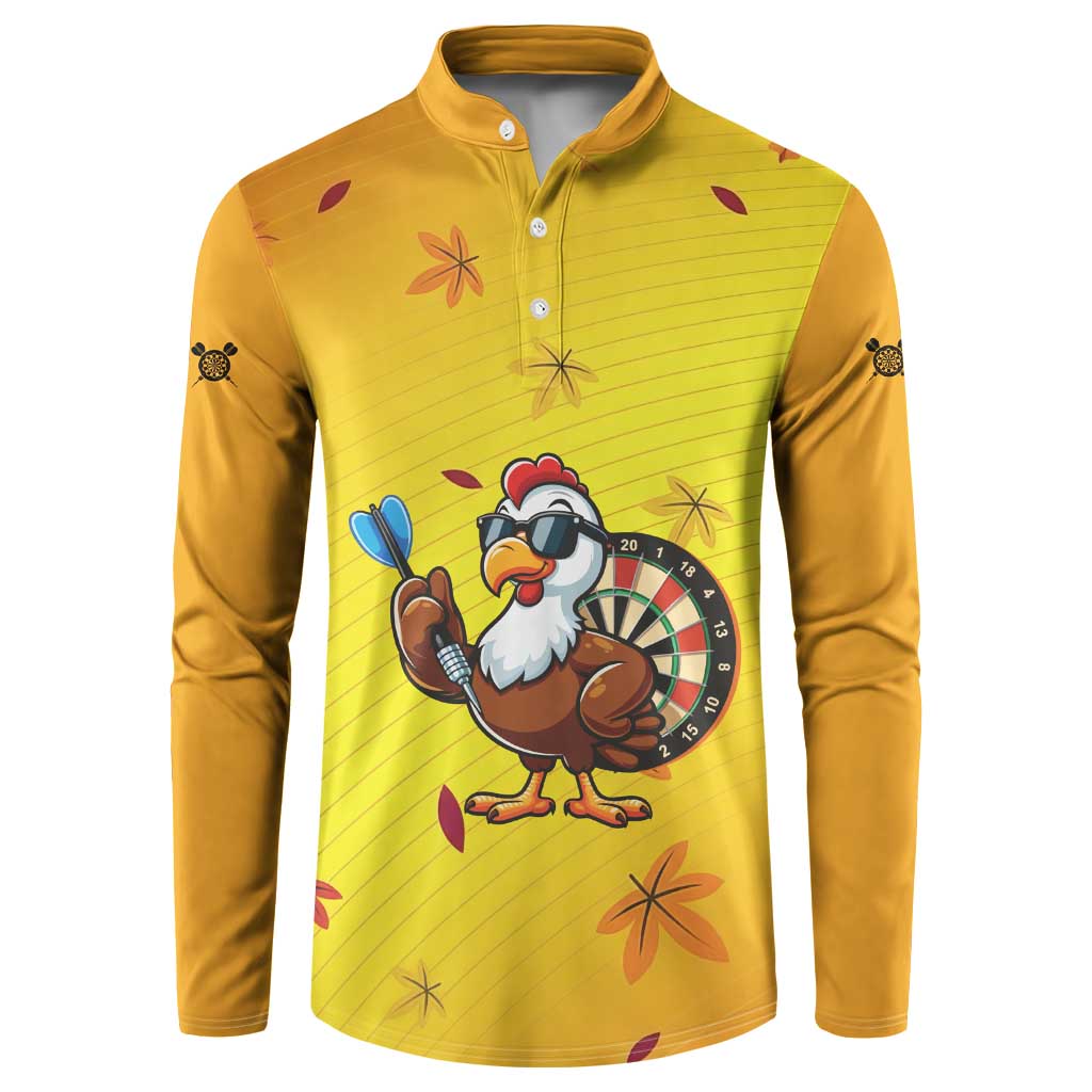Personalized Funny Turkey Darts Button Sweatshirt with Sunglasses Dartboard - Wonder Print Shop