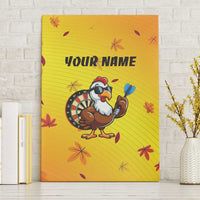 Personalized Funny Turkey Darts Canvas Wall Art with Sunglasses Dartboard - Wonder Print Shop
