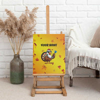 Personalized Funny Turkey Darts Canvas Wall Art with Sunglasses Dartboard - Wonder Print Shop