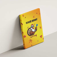 Personalized Funny Turkey Darts Canvas Wall Art with Sunglasses Dartboard - Wonder Print Shop