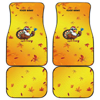 Personalized Funny Turkey Darts Car Mats with Sunglasses Dartboard - Wonder Print Shop