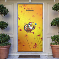 Personalized Funny Turkey Darts Door Cover with Sunglasses Dartboard - Wonder Print Shop
