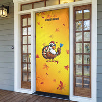 Personalized Funny Turkey Darts Door Cover with Sunglasses Dartboard - Wonder Print Shop