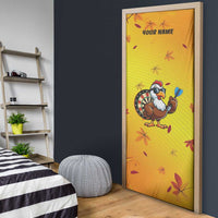 Personalized Funny Turkey Darts Door Cover with Sunglasses Dartboard - Wonder Print Shop