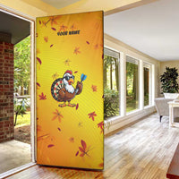 Personalized Funny Turkey Darts Door Cover with Sunglasses Dartboard - Wonder Print Shop