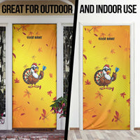 Personalized Funny Turkey Darts Door Cover with Sunglasses Dartboard - Wonder Print Shop