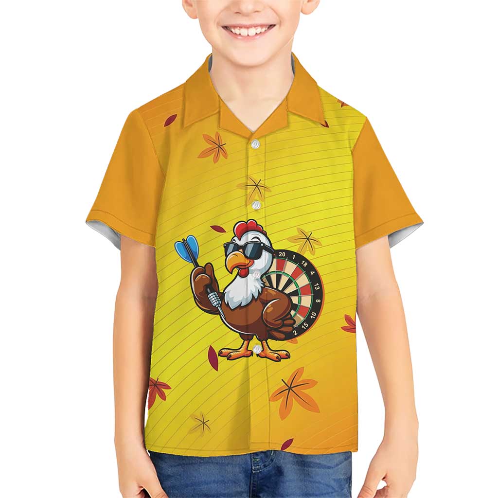 Personalized Funny Turkey Darts Family Matching Puletasi and Hawaiian Shirt with Sunglasses Dartboard - Wonder Print Shop