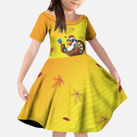 Personalized Funny Turkey Darts Family Matching Summer Maxi Dress and Hawaiian Shirt with Sunglasses Dartboard - Wonder Print Shop