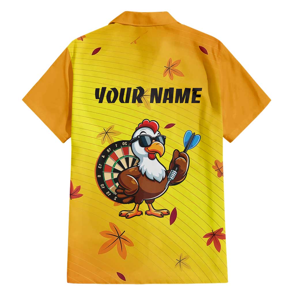 Personalized Funny Turkey Darts Family Matching Summer Maxi Dress and Hawaiian Shirt with Sunglasses Dartboard - Wonder Print Shop