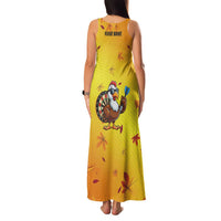 Personalized Funny Turkey Darts Family Matching Tank Maxi Dress and Hawaiian Shirt with Sunglasses Dartboard - Wonder Print Shop