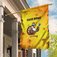 Personalized Funny Turkey Darts Garden Flag with Sunglasses Dartboard - Wonder Print Shop