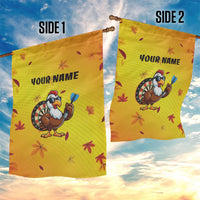 Personalized Funny Turkey Darts Garden Flag with Sunglasses Dartboard - Wonder Print Shop