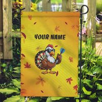 Personalized Funny Turkey Darts Garden Flag with Sunglasses Dartboard - Wonder Print Shop