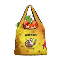 Personalized Funny Turkey Darts Grocery Bag with Sunglasses Dartboard - Wonder Print Shop