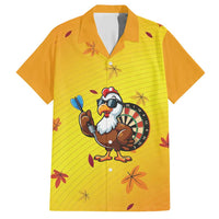 Personalized Funny Turkey Darts Hawaiian Shirt with Sunglasses Dartboard - Wonder Print Shop