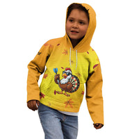 Personalized Funny Turkey Darts Kid Hoodie with Sunglasses Dartboard - Wonder Print Shop