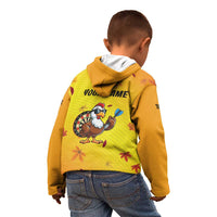 Personalized Funny Turkey Darts Kid Hoodie with Sunglasses Dartboard - Wonder Print Shop