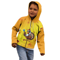 Personalized Funny Turkey Darts Kid Hoodie with Sunglasses Dartboard - Wonder Print Shop