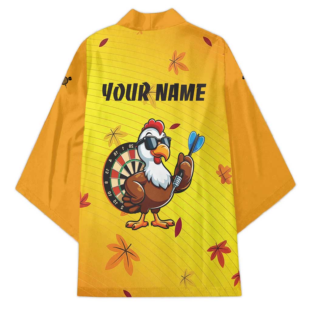 Personalized Funny Turkey Darts Kimono with Sunglasses Dartboard - Wonder Print Shop