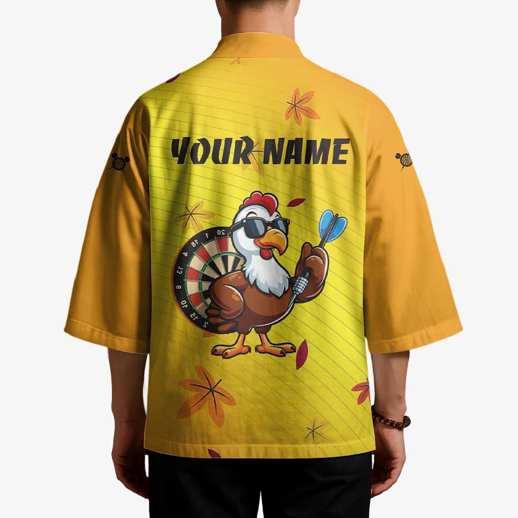 Personalized Funny Turkey Darts Kimono with Sunglasses Dartboard - Wonder Print Shop
