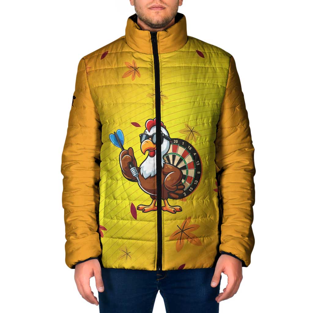 Personalized Funny Turkey Darts Padded Jacket with Sunglasses Dartboard - Wonder Print Shop