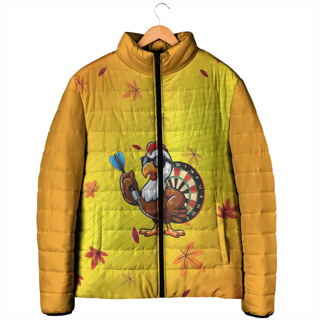 Personalized Funny Turkey Darts Padded Jacket with Sunglasses Dartboard - Wonder Print Shop