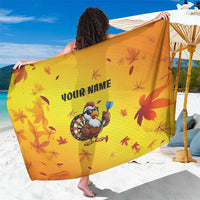 Personalized Funny Turkey Darts Sarong with Sunglasses Dartboard - Wonder Print Shop
