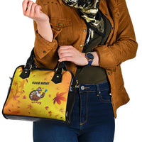 Personalized Funny Turkey Darts Shoulder Handbag with Sunglasses Dartboard - Wonder Print Shop