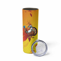 Personalized Funny Turkey Darts Skinny Tumbler with Sunglasses Dartboard - Wonder Print Shop