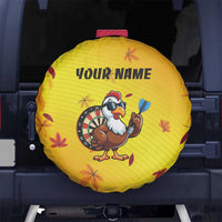 Personalized Funny Turkey Darts Spare Tire Cover with Sunglasses Dartboard - Wonder Print Shop