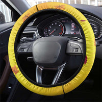 Funny Turkey Darts Steering Wheel Cover with Sunglasses Dartboard - Wonder Print Shop