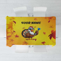 Personalized Funny Turkey Darts Tablecloth with Sunglasses Dartboard - Wonder Print Shop