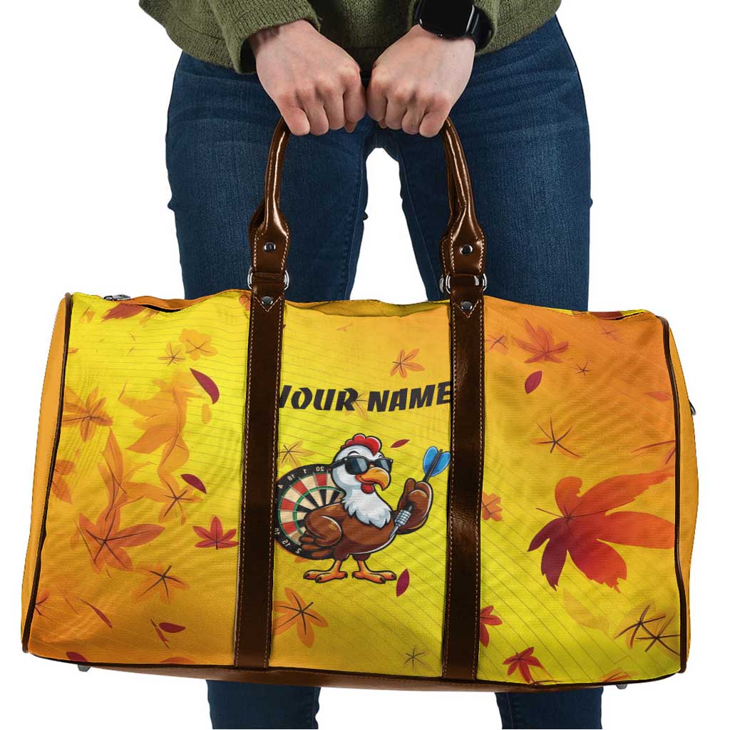 Personalized Funny Turkey Darts Travel Bag with Sunglasses Dartboard - Wonder Print Shop