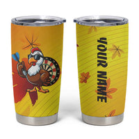 Personalized Funny Turkey Darts Tumbler Cup with Sunglasses Dartboard - Wonder Print Shop