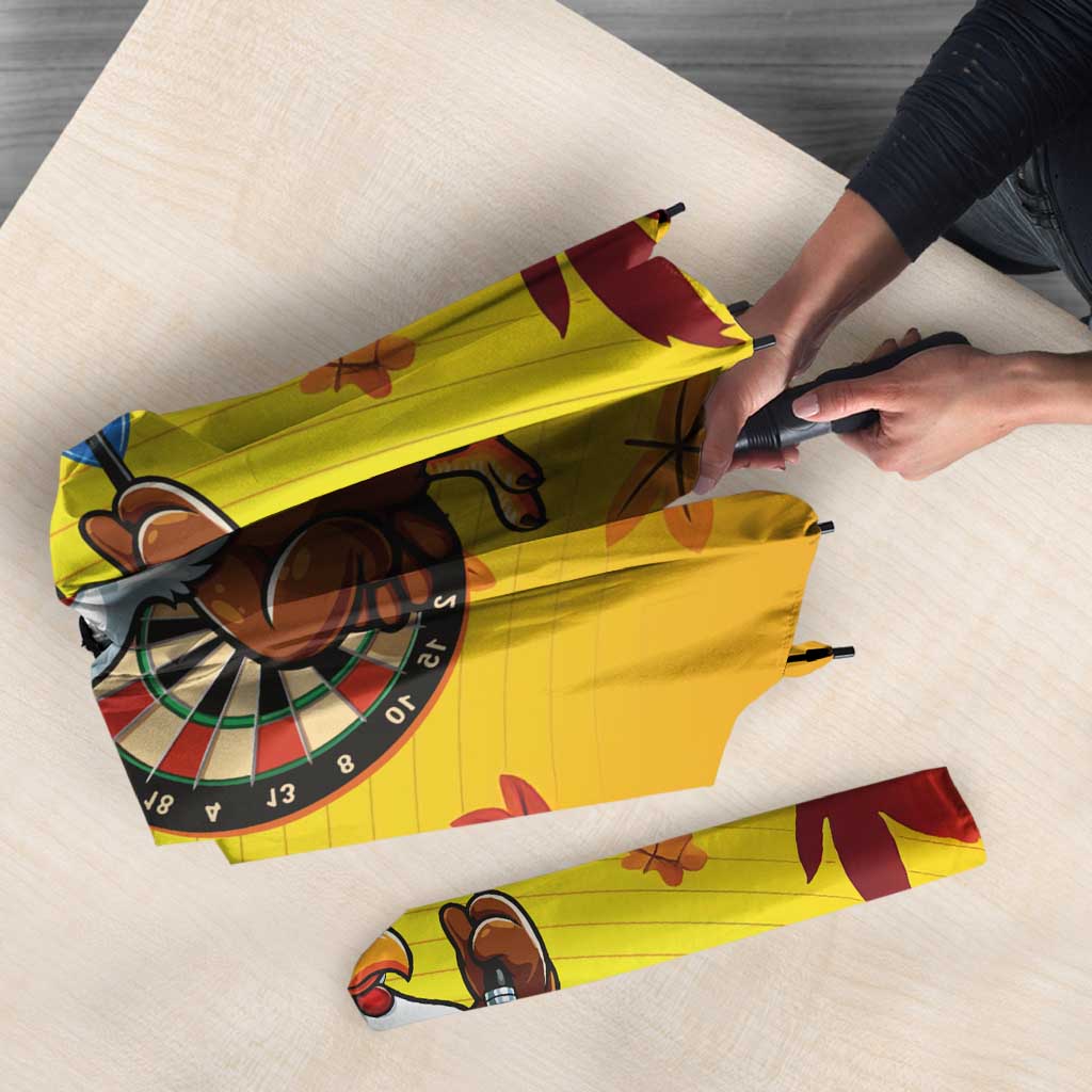 Personalized Funny Turkey Darts Umbrella with Sunglasses Dartboard - Wonder Print Shop
