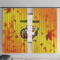 Personalized Funny Turkey Darts Window Curtain with Sunglasses Dartboard - Wonder Print Shop