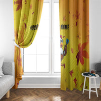 Personalized Funny Turkey Darts Window Curtain with Sunglasses Dartboard - Wonder Print Shop