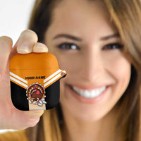 Personalized Funny Turkey Bowling AirPods Case with Cartoon Pins Thanksgiving - Wonder Print Shop